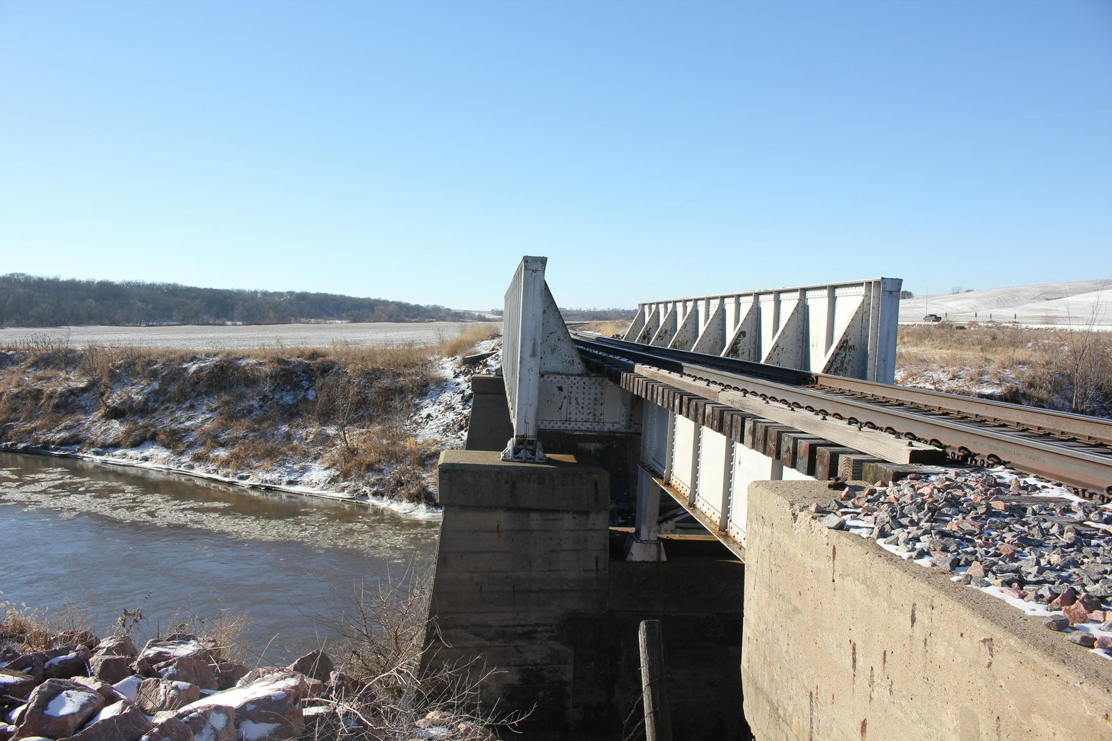 Looking south